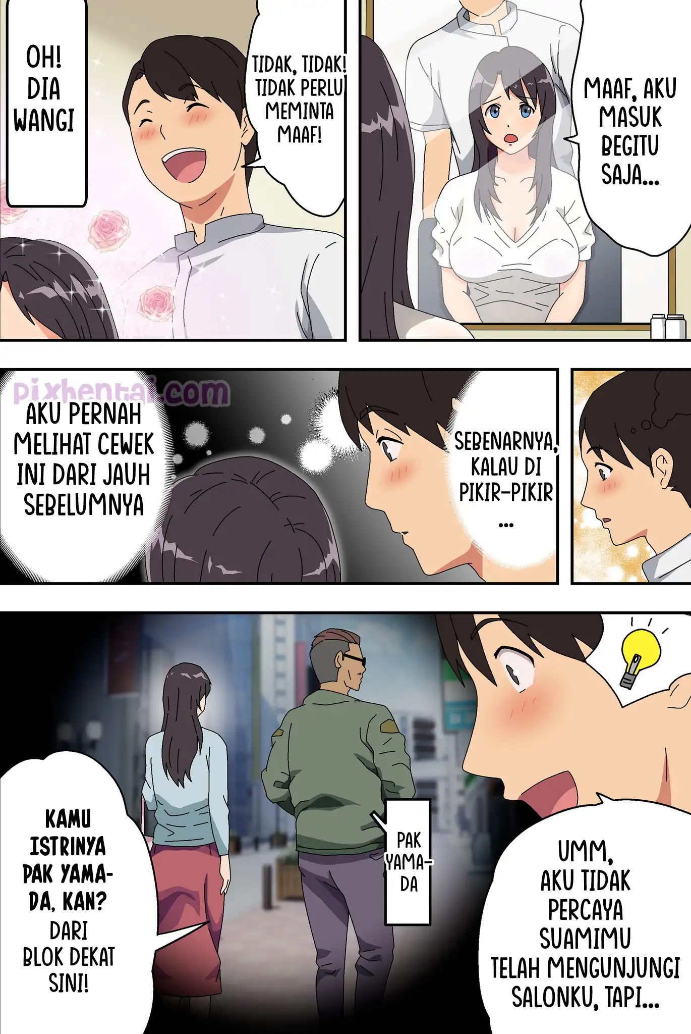 Komik hentai xxx manga sex bokep Barber Shop Fuck Tukang Cukur Rambut Terangsang Body Janda Cantik 10