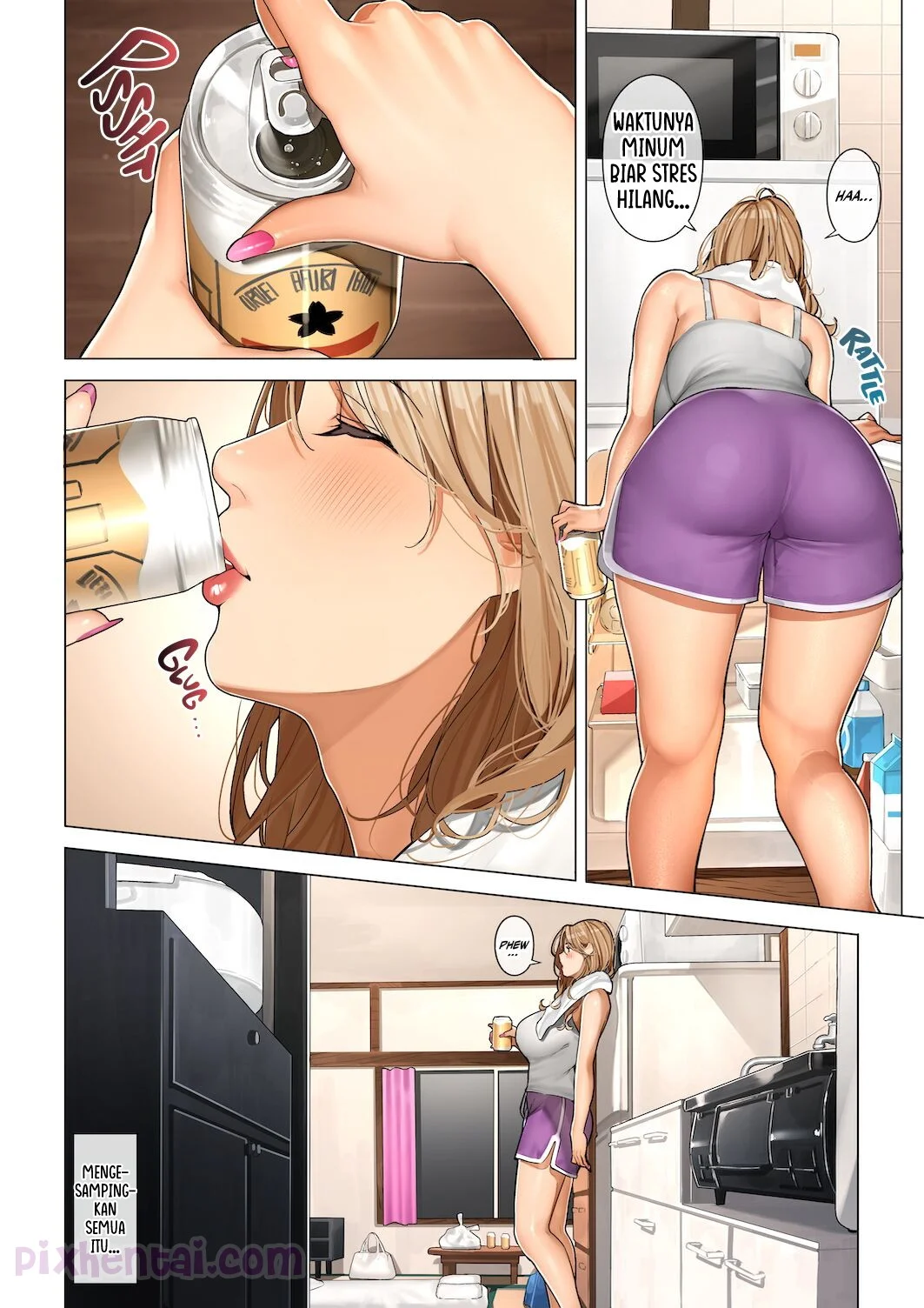 Komik hentai xxx manga sex bokep Gal Mama Anna-san Sehari bersama Tante Tobrut 11