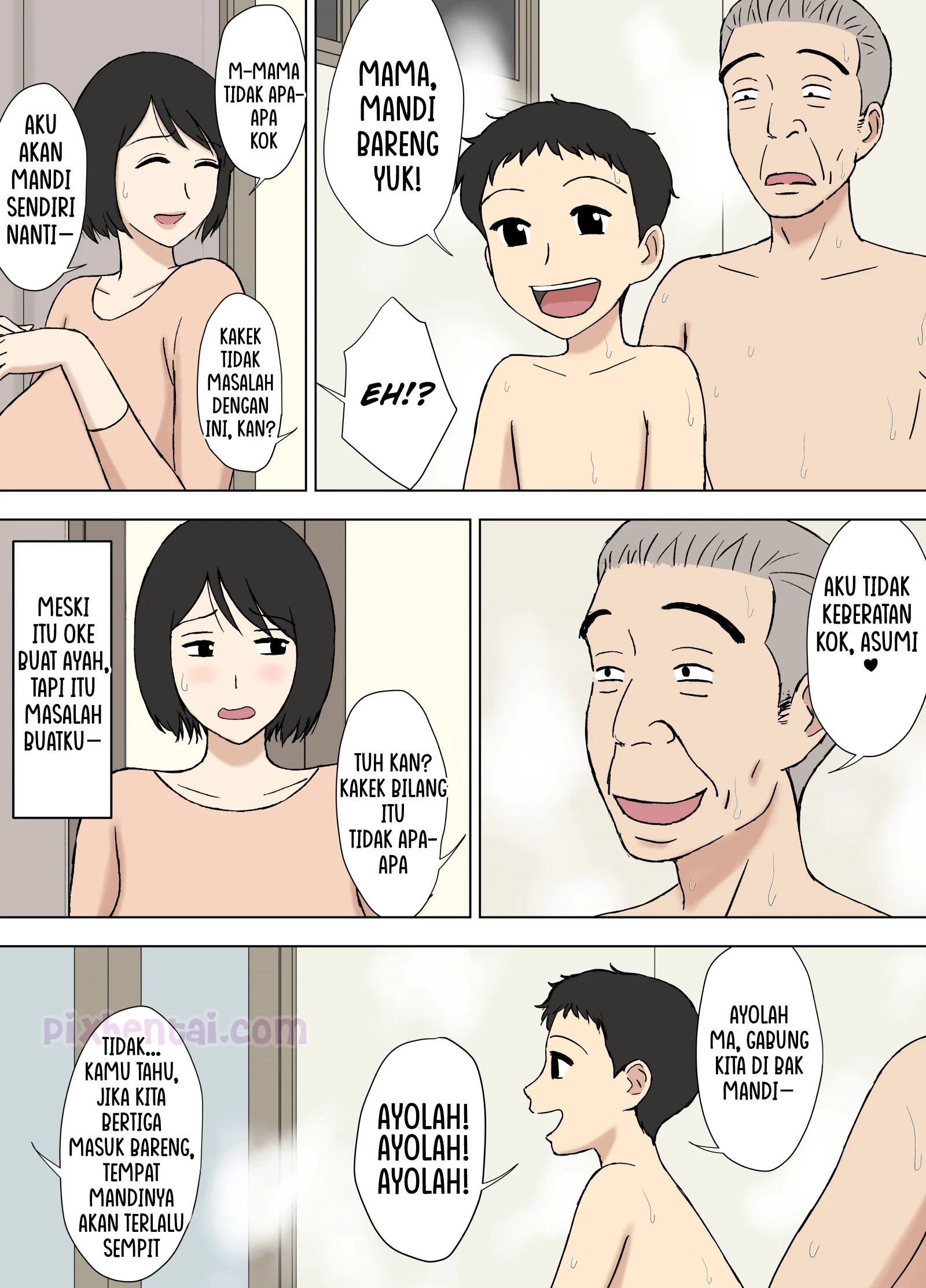 Komik hentai xxx manga sex bokep My Wife Still Bathes With Her Father part 2 3