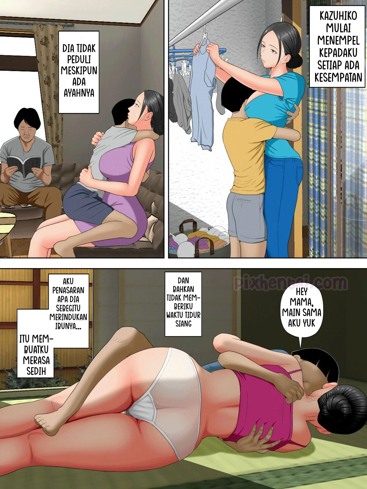 Komik hentai xxx manga sex bokep Trouble With My Husbands Son Otto no tsurego ni komattemasu 7