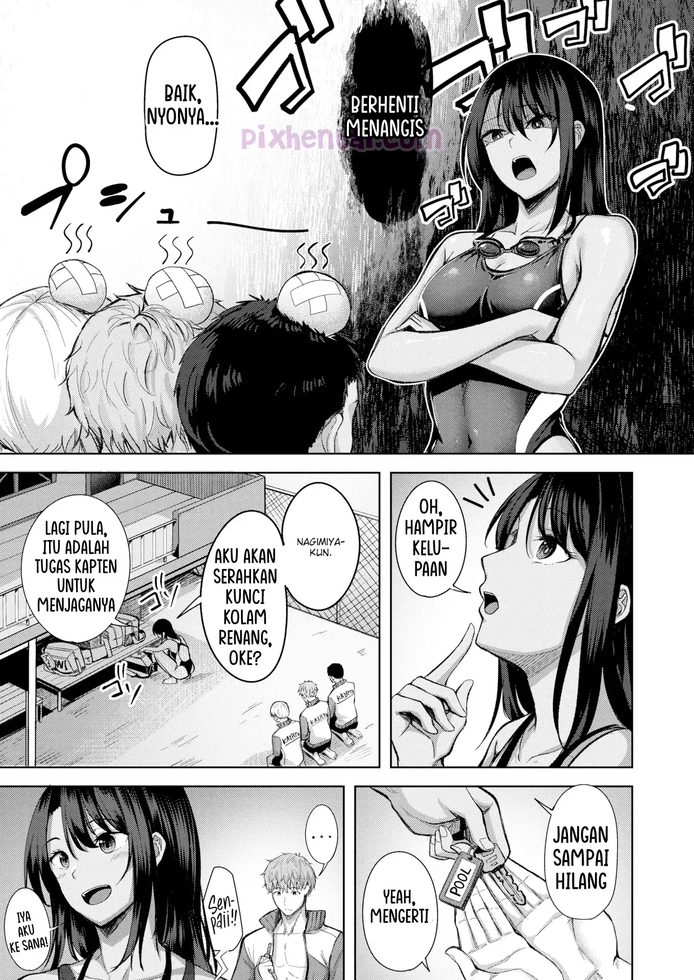 Komik hentai xxx manga sex bokep Your Marks Malam Hari Basah Basahan dengan Pacar di Kolam Renang Sekolah 3