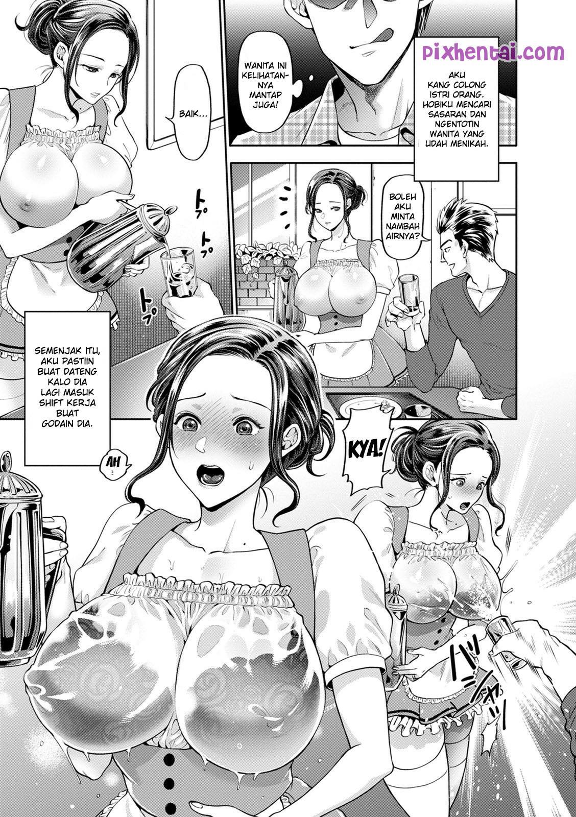Komik hentai xxx manga sex bokep Kang Colong Istri Orang Wife Waitress 3